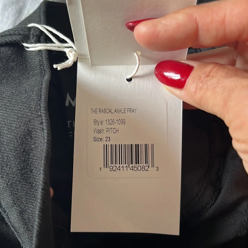 Mother The Rascal Ankle Fray in Pitch size 23 NWT - Picture 12 of 12